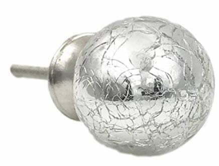 glass cabinet knobs: Mercury Glass Dome Dresser Knobs