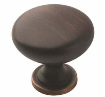 how to choose knobs and pulls for kitchen cabinets: Amerock | Cabinet Knob | Oil Rubbed Bronze