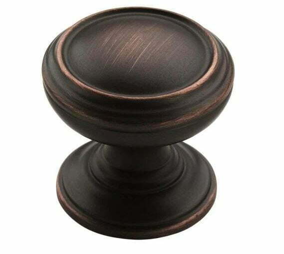 rustic cabinet knobs: Revitalize Diameter Oil-Rubbed Bronze Round Cabinet Knob