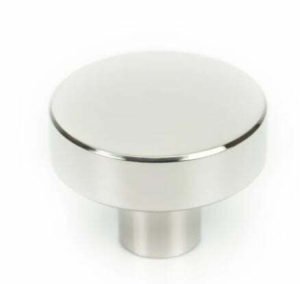stainless steel cabinet knobs: 1.22" Diameter Cylindrical Knob