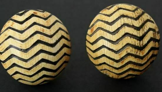 wooden cabinet knobs: Oversized Round Knob
